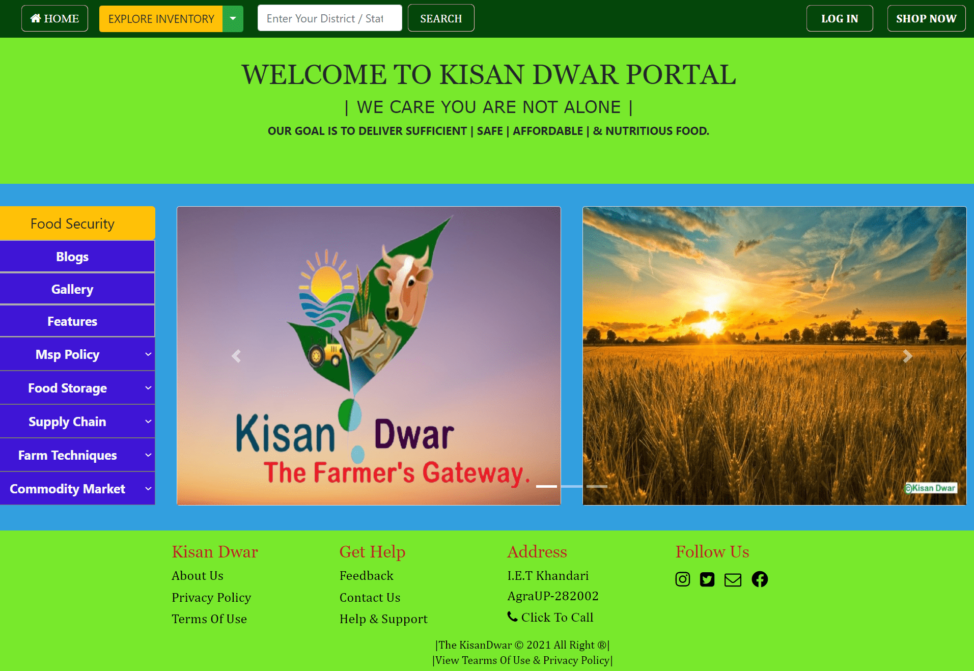 The Kisan Dwan Home Page